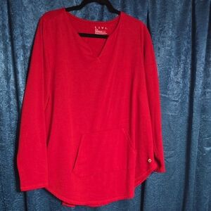 Livi Red Long Sleeve Active Top